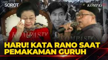 Haru! Tangis Rano Karno Di Depan Megawati Saat Pemakaman Guruh Soekarnoputra