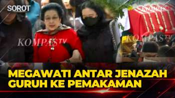 Megawati Digandeng Puan & Prananda, Antar Jenazah Guruh Soekarnoputra ke Pemakaman TPU Karet