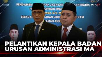 Ketua MA Sunarto Lantik Sahwan Sebagai Kepala Badan Urusan Administrasi Mahkamah Agung | MA NEWS