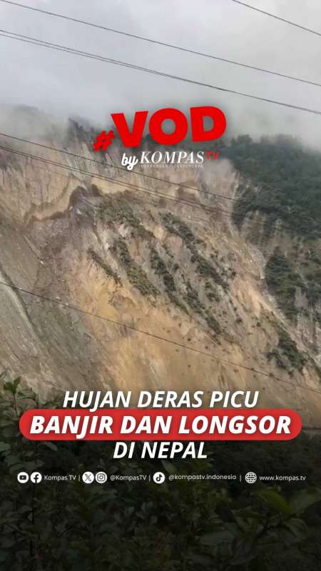 Hujan Deras Picu Banjir Dan Longsor Di Nepal, Lereng Gunung Runtuh Bendung Aliran Sungai
