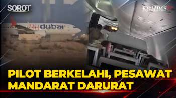 Tegang! Detik-Detik Pesawat Flydubai Mendarat Darurat, Pilot Berkelahi Di Kokpit