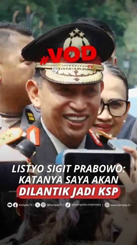Kapolri Jenderal Listyo Sigit Bakal Dilantik Jadi Kepala KSP Hari Ini