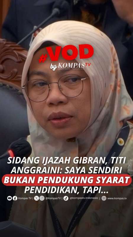 SIDANG IJAZAH GIBRAN, TITI ANGGRAINI: SAYA SENDIRI BUKAN PENDUKUNG SYARAT PENDIDIKAN...