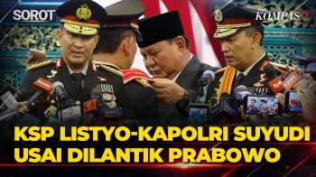 [FULL] Kata Pertama KSP Listyo-Kapolri Suyudi Usai Dilantik Presiden Prabowo Di Istana