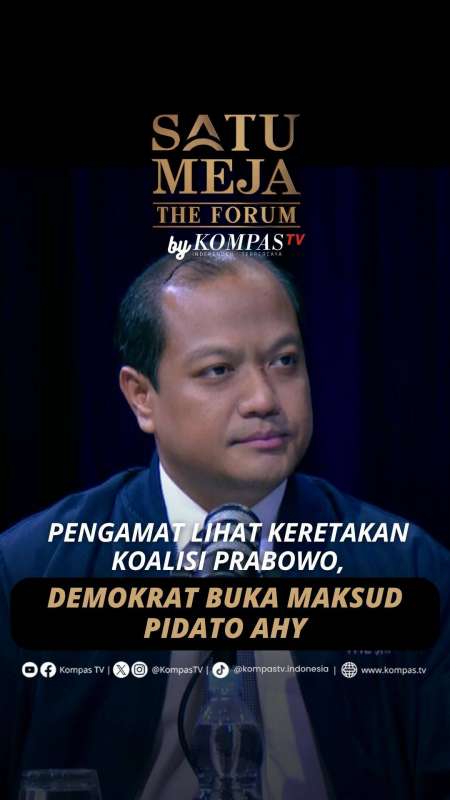 Pengamat Lihat Keretakan Koalisi Prabowo, Demokrat Buka Maksud Pidato AHY 