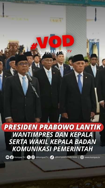 Presiden Prabowo Lantik Anggota Wantimpres serta Kepala dan Wakil Kepala Badan Komunikasi 