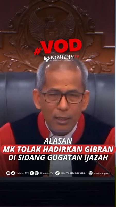 Alasan MK Tolak Hadirkan Gibran Di Sidang Gugatan Ijazah