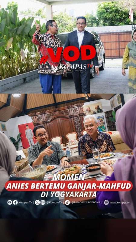 Momen Anies Bertemu Ganjar-Mahfud di Yogyakarta