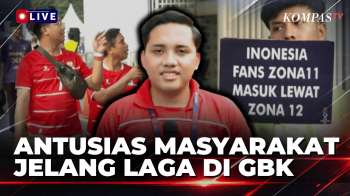 GBK Ramai Suporter! Penonton Mulai Berdatangan Jelang Final Indonesia Vs Thailand | KOMPAS PETANG