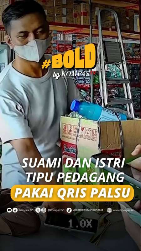 SUAMI DAN ISTRI TIPU PEDAGANG PAKAI QRIS PALSU
