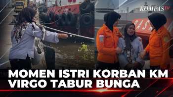 Tunggu Kepastian, Tangis Istri Korban KM Virgo Tabur Bunga Di Perairan Sungai Barito | KOMPAS PETANG