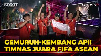 Detik-Detik Gemuruh Suporter Timnas Usai Indonesia Jadi Juara FIFA ASEAN Cup Di GBK