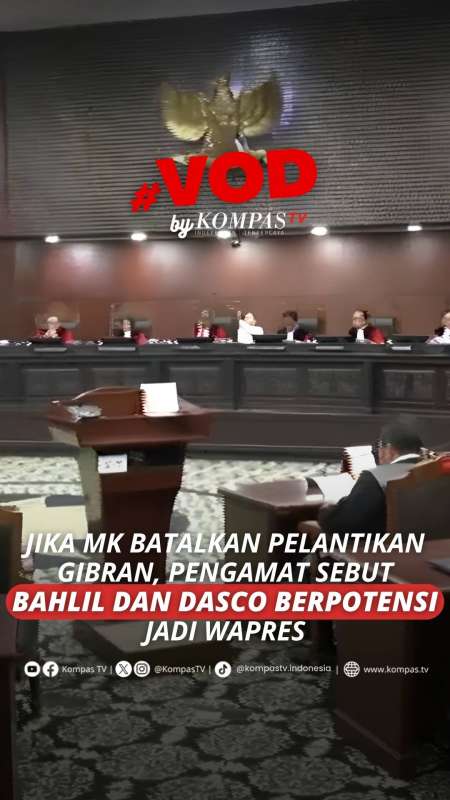 Jika MK Batalkan Pelantikan Gibran, Pengamat Sebut Bahlil dan Dasco Berpotensi Jadi Wapres