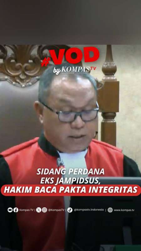Hakim Bacakan Pakta Integritas Di Sidang Eks Jampidsus, Tolak Suap Hingga Intervensi