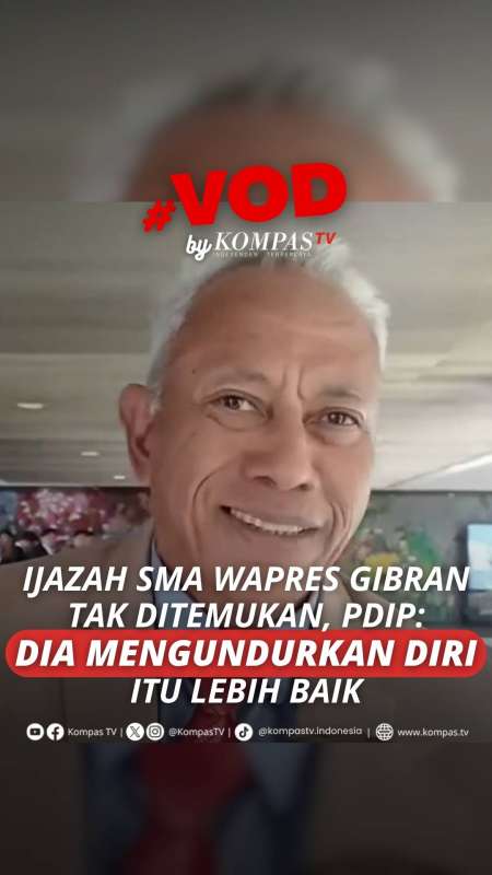 IJAZAH SMA WAPRES GIBRAN TAK DITEMUKAN, INI KATA PDIP