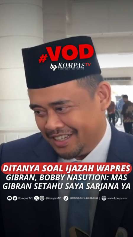 DITANYA SOAL IJAZAH WAPRES GIBRAN, INI KATA BOBBY NASUTION