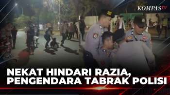 Hendak Kabur dari Razia, Pengendara Motor Tabrak Polisi di Makassar | BERITA UTAMA