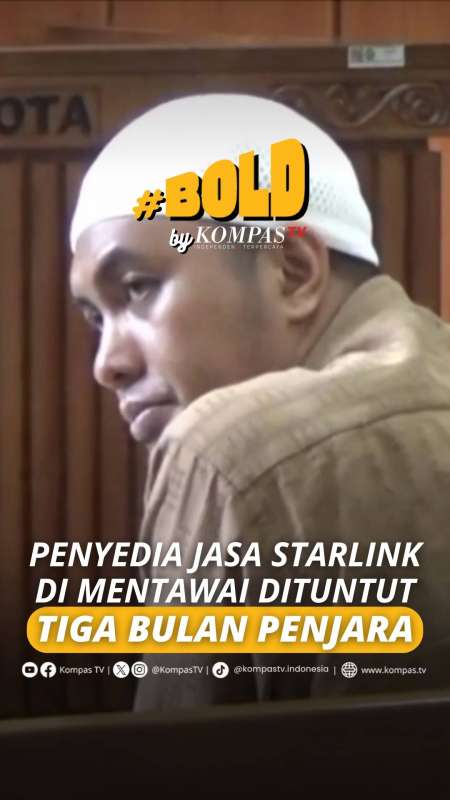 PENYEDIA JASA INTERNET STARLINK DI MENTAWAI DITUNTUT TIGA BULAN PENJARA