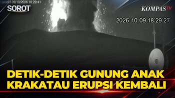 Detik-Detik Gunung Anak Krakatau Erupsi Kembali, Status Meningkat Siaga Level III