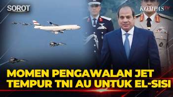 Momen Pengawalan Jet Tempur TNI AU untuk Presiden Mesir El-Sisi hingga Dentuman Meriam Salvo