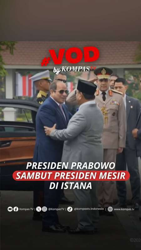 Presiden Prabowo Peluk Hangat Presiden Mesir El-Sisi Saat Tiba Di Istana