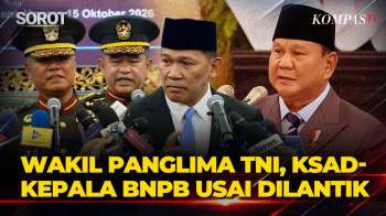 [FULL] Wakil Panglima TNI Maruli, KSAD Tandyo-Kepala BNPB Kristomei Usai Dilantik Presiden Prabowo