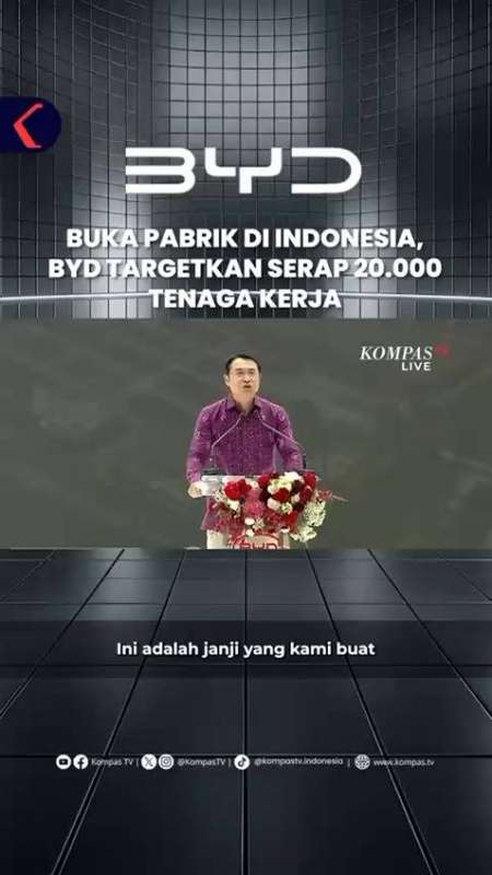 Buka Pabrik Di Indonesia, BYD Targetkan Serap 20.000 Tenaga Kerja