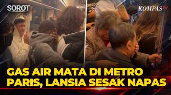 IMBAS DEMO RICUH! Gas Air Mata Penuhi Metro Paris, Lansia Kesulitan Bernapas