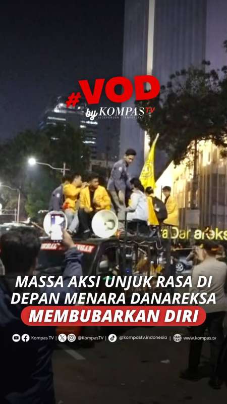 MASSA AKSI UNJUK RASA DI DEPAN MENARA DANAREKSA MEMBUBARKAN DIRI