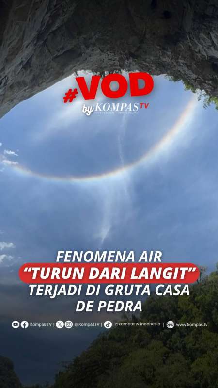 FENOMENA AIR TURUNG DARI LANGIT TERJADI DI GRUTA CASA DE PEDRA