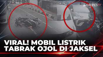 Viral! Mobil Listrik Tabrak Sejumlah Kendaraan Hingga Ojol Di Jakarta Selatan | KOMPAS PETANG