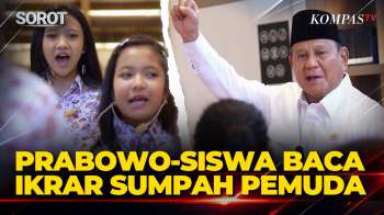 Momen Presiden Prabowo Pimpin Siswa Bacakan Ikrar Sumpah Pemuda