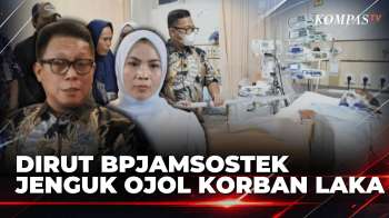 Dirut BPJS Ketenagakerjaan & Bupati Serang Jenguk Ojol Korban Kecelakaan Di Jakarta| SAPA PAGI