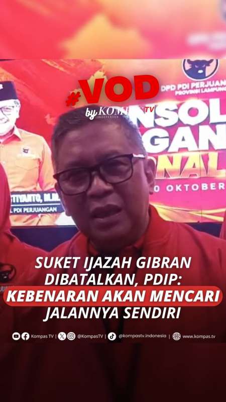 SUKET IJAZAH GIBRAN DIBATALKAN, PDIP: KEBENARAN AKAN MENCARI JALANNYA SENDIRI