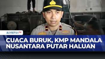 Dihantam Gelombang 5 Meter, KMP Mandala Nusantara Rute Kolaka-Bajoe Putar Balik