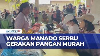 Antusiasme Warga Manado Serbu Pasar Murah, Beras 5 Kg Dijual Rp49.000!