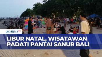 Wisatawan Lokal Hingga Mancanegara Padati Pantai Sanur Saat Libur Natal