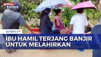 Terjebak Banjir Pandeglang, Ibu Hamil Dievakuasi Warga Pakai Perahu | BERUT