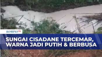 Penampakan Sungai Cisadane Tercemar Limbah Kimia: Warna Jadi Putih, Berbusa, dan Bau Tidak Sedap