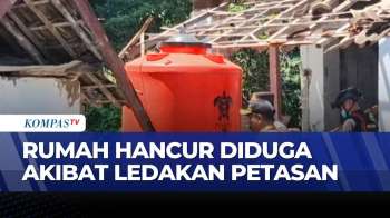 Rumah Di Kediri Rusak Parah Diduga Akibat Ledakan Petasan, Polisi Selidiki Pelaku