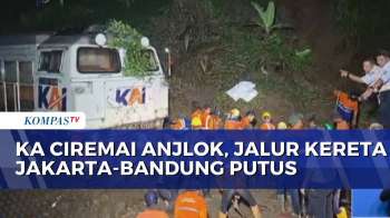 Imbas KA Ciremai Anjlok, Jalur Kereta Api Jakarta-Bandung Terputus | KOMPAS MALAM