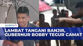Momen Gubernur Sumut Bobby Nasution Tegur Camat Tukka Karena Lambat Tangani Banjir