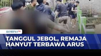 Tanggul Sungai Jebol di Ciapus Bandung, Remaja Hanyut Terbawa Arus | SAPA MALAM