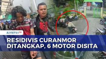 Polisi Tangkap Residivis Curanmor di Jakbar, 6 Motor Disita | BERUT