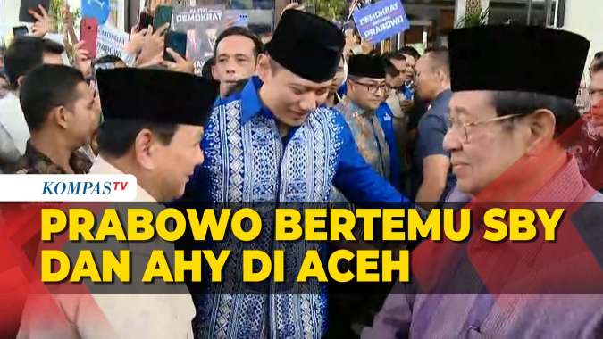 Tahun Baru di Sisir, Prabowo Jenguk Korban Bencana Aceh