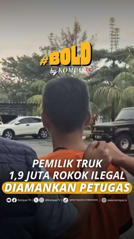 PEMILIK TRUK 1,9 JUTA ROKOK ILEGAL DIAMANKAN PETUGAS