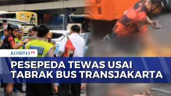 Pesepeda Tewas Usai Tabrak Bagian Belakang Bus Transjakarta Di Tanah Abang | BERUT