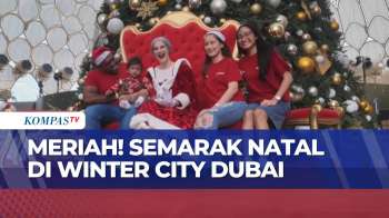 Gemerlap Dekorasi Natal Dan Salju Buatan Meriahkan Winter City Expo Di Dubai