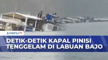 Detik-Detik Kapal Pinisi Dewi Anjani Tenggelam Di Labuan Bajo, Seluruh ABK Berhasil Selamatkan Diri