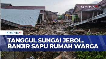 Tanggul Sungai Jebol Akibatkan Banjir Bandang Terjang Rumah Warga Di Pati | KOMPAS MALAM